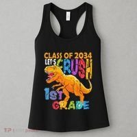 Ready Crush 1st Grade Dinosaur First Back To School Boy Women's Tank Top thumb 3