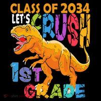 Ready Crush 1st Grade Dinosaur First Back To School Boy Toddler Hoodie thumb 2