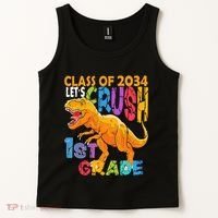 Ready Crush 1st Grade Dinosaur First Back To School Boy Tank Top thumb 2