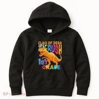 Ready Crush 1st Grade Dinosaur First Back To School Boy Kids Hoodie thumb 0