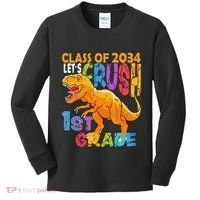 Ready Crush 1st Grade Dinosaur First Back To School Boy Kids Long Sleeve Shirt thumb 0