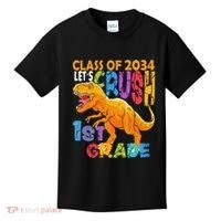 Ready Crush 1st Grade Dinosaur First Back To School Boy Kids T-Shirt thumb 0