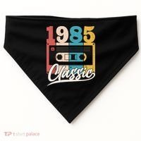 Retro Classic 1985 Birthday Cassette Tape USA-Made Doggie Bandana thumb 0