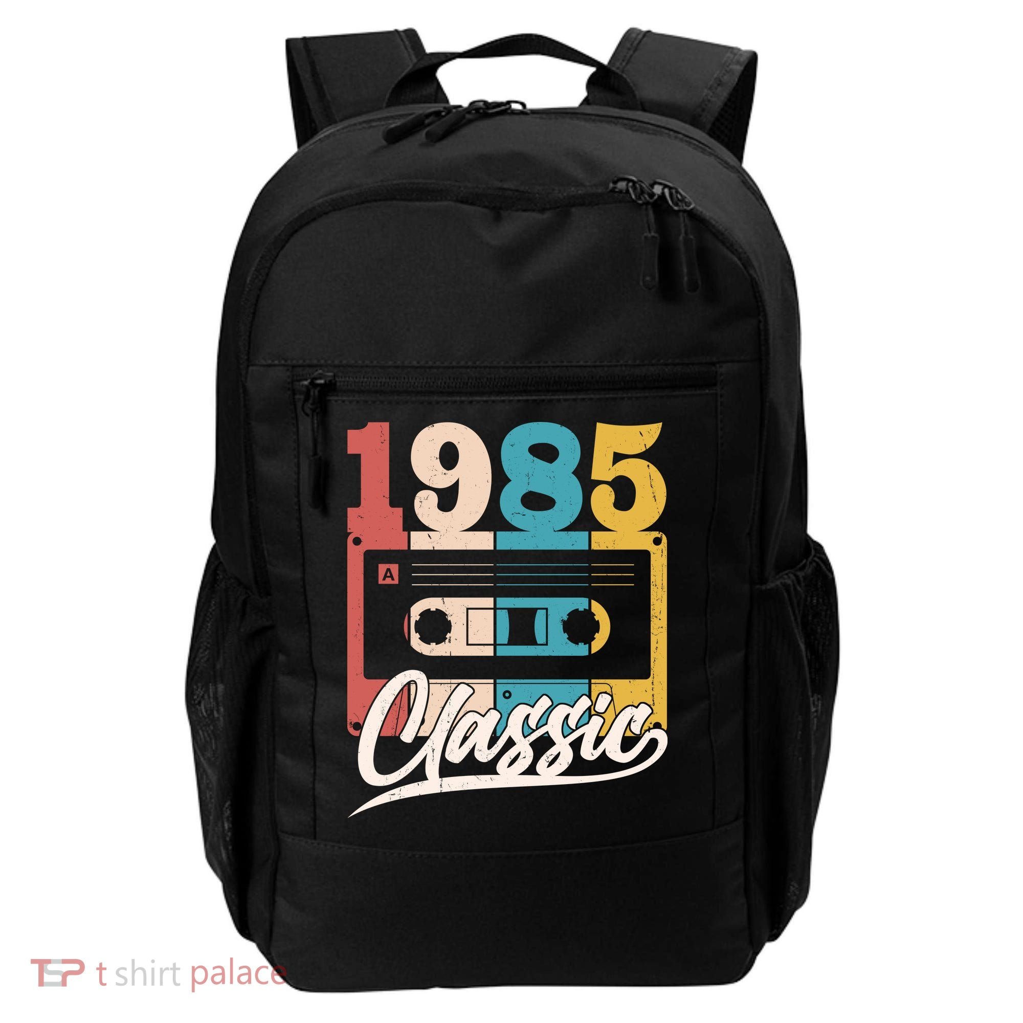 Retro Classic 1985 Birthday Cassette Tape Backpack