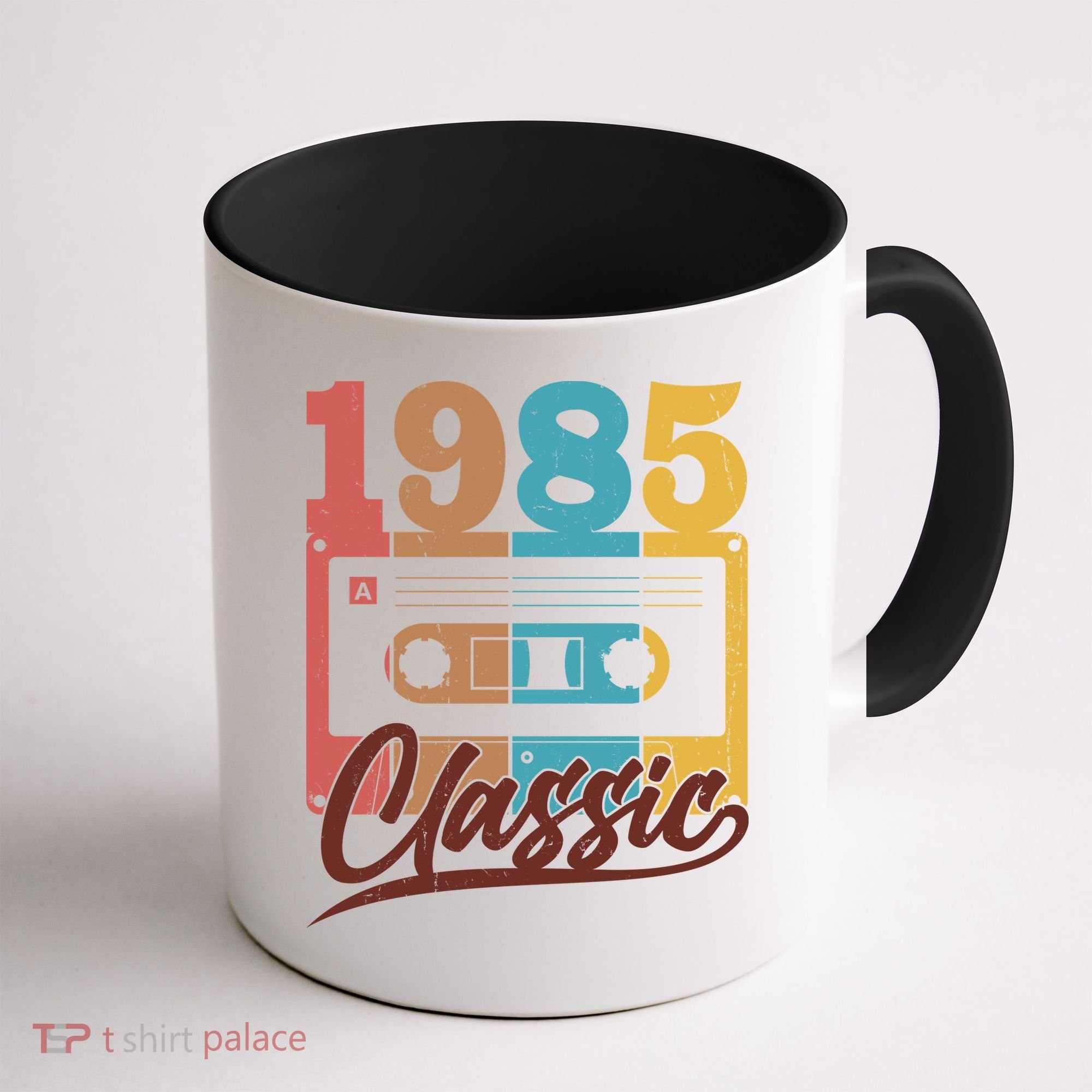 Retro Classic 1985 Birthday Cassette Tape Coffee Mug