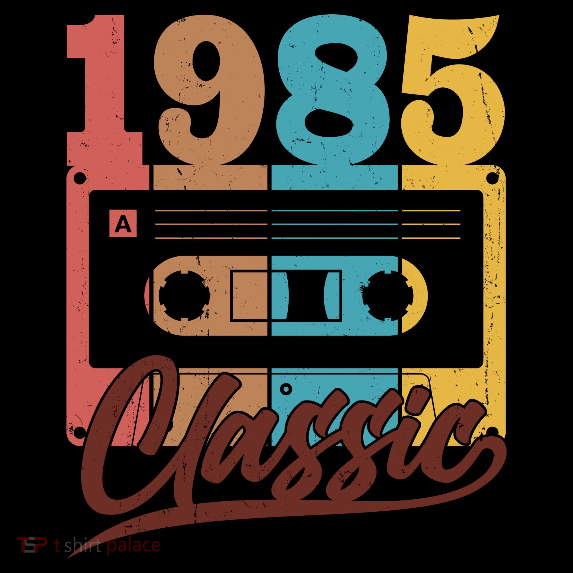Retro Classic 1985 Birthday Cassette Tape Coffee Mug