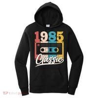 Retro Classic 1985 Birthday Cassette Tape Women's Hoodie thumb 0