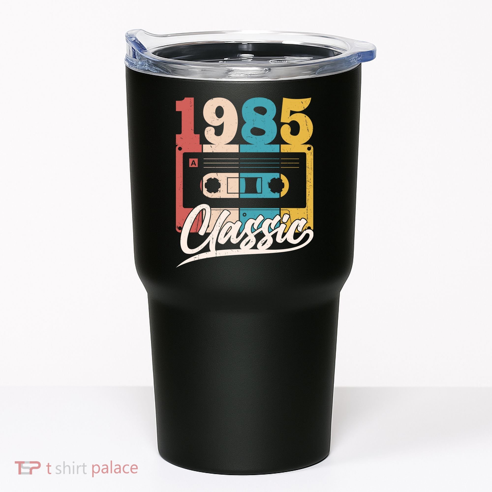 Retro Classic 1985 Birthday Cassette Tape Tumbler