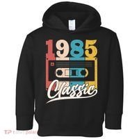 Retro Classic 1985 Birthday Cassette Tape Toddler Hoodie thumb 0