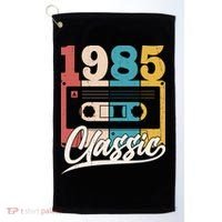 Retro Classic 1985 Birthday Cassette Tape Golf Towel thumb 0