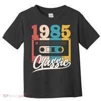 Retro Classic 1985 Birthday Cassette Tape Toddler T-Shirt thumb 0