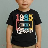 Retro Classic 1985 Birthday Cassette Tape Toddler T-Shirt thumb 2