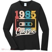 Retro Classic 1985 Birthday Cassette Tape Women's Long Sleeve Shirt thumb 0
