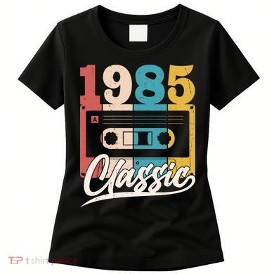 Retro Classic 1985 Birthday Cassette Tape Women's T-Shirt
