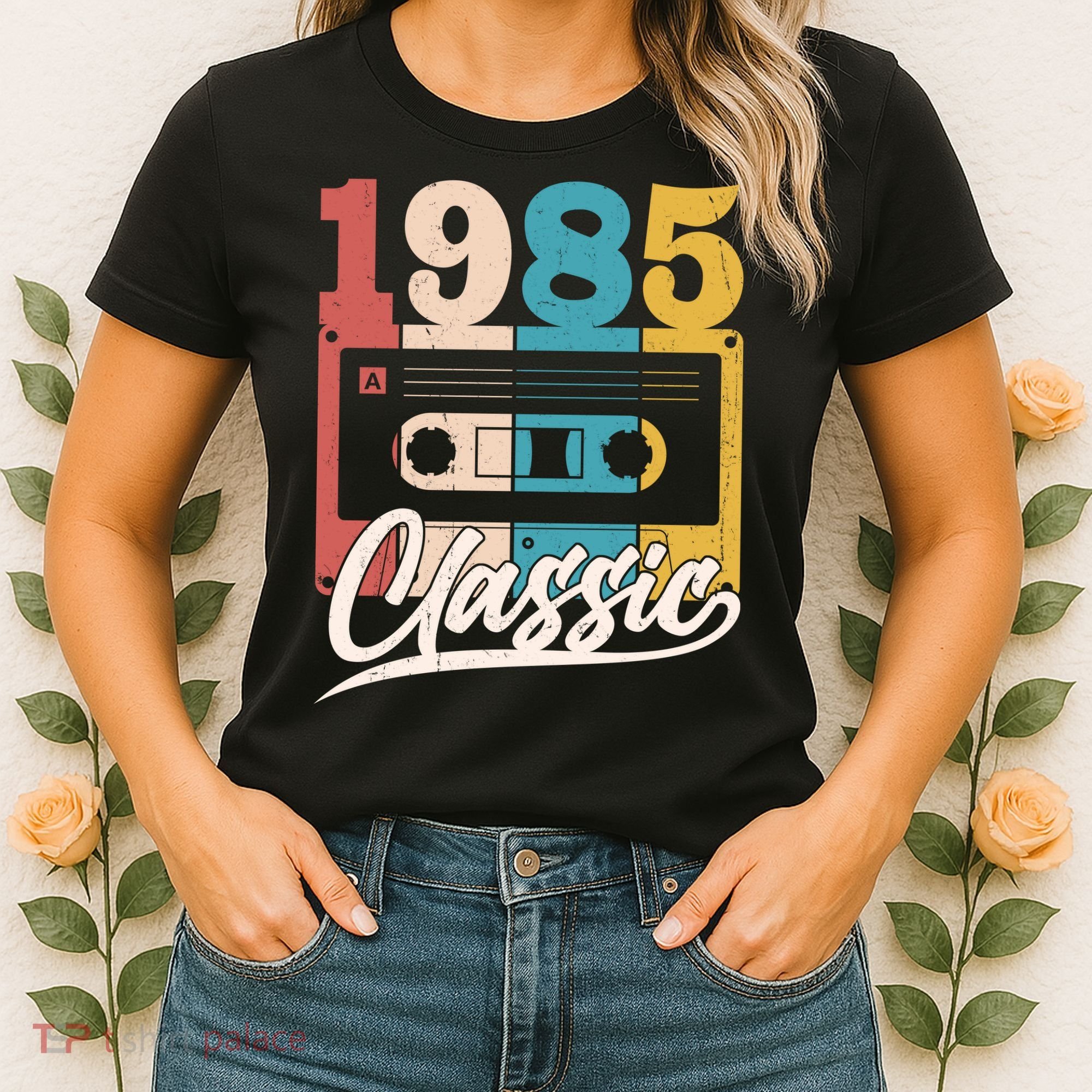 Retro Classic 1985 Birthday Cassette Tape Women's T-Shirt