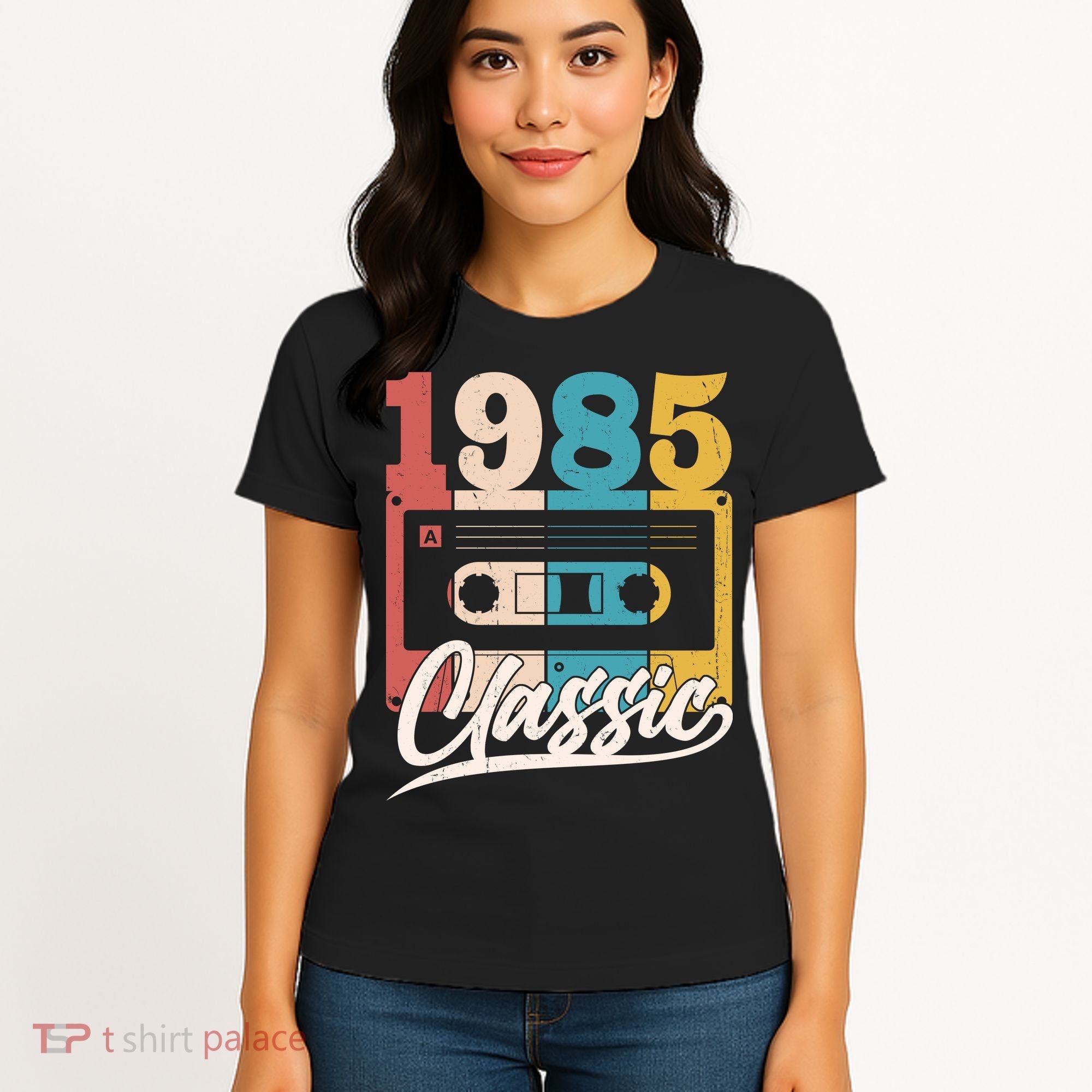 Retro Classic 1985 Birthday Cassette Tape Women's T-Shirt
