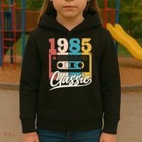Retro Classic 1985 Birthday Cassette Tape Kids Hoodie thumb 3