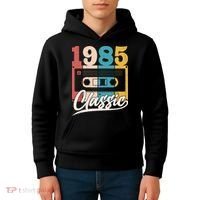 Retro Classic 1985 Birthday Cassette Tape Kids Hoodie thumb 4