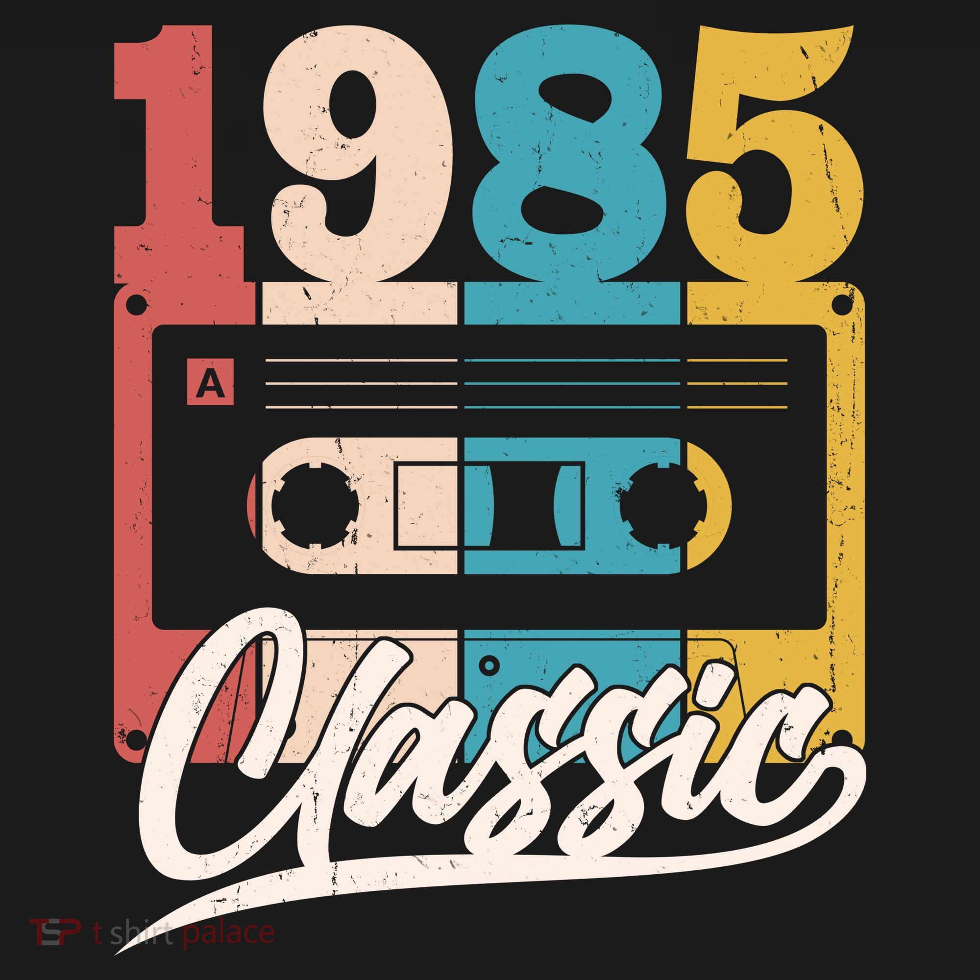 Retro Classic 1985 Birthday Cassette Tape Tote Bag
