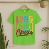 Retro Classic 1985 Birthday Cassette Tape T-Shirt thumb 2
