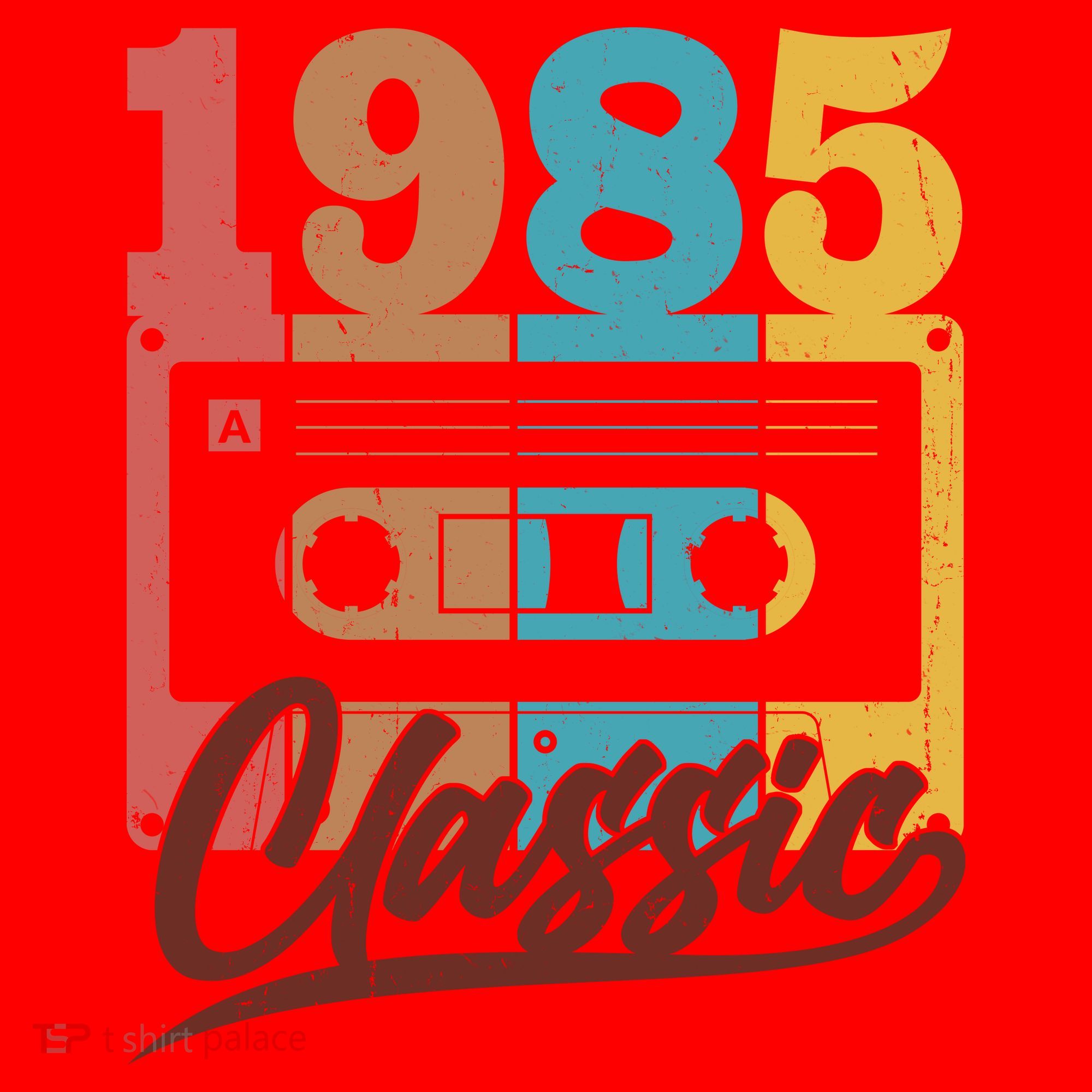 Retro Classic 1985 Birthday Cassette Tape Santa Hat