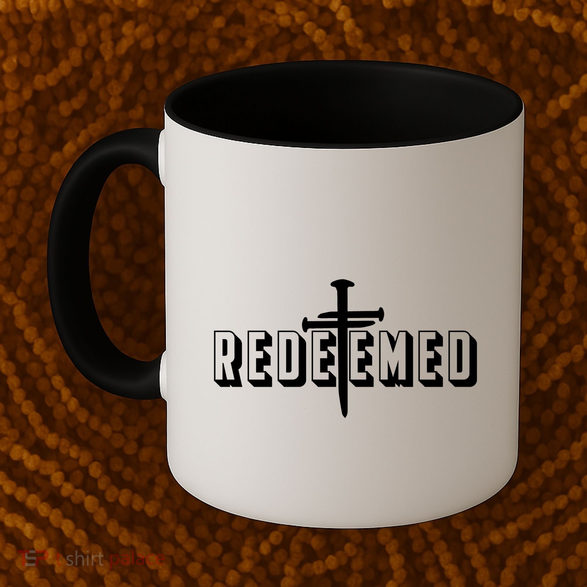 Redeemed Collection 3 Nails Cross Jesus Christ Christian Catholic Coffee Mug