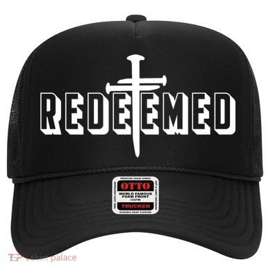 Redeemed Collection 3 Nails Cross Jesus Christ Christian Catholic Hat