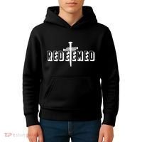 Redeemed Collection 3 Nails Cross Jesus Christ Christian Catholic Kids Hoodie thumb 4