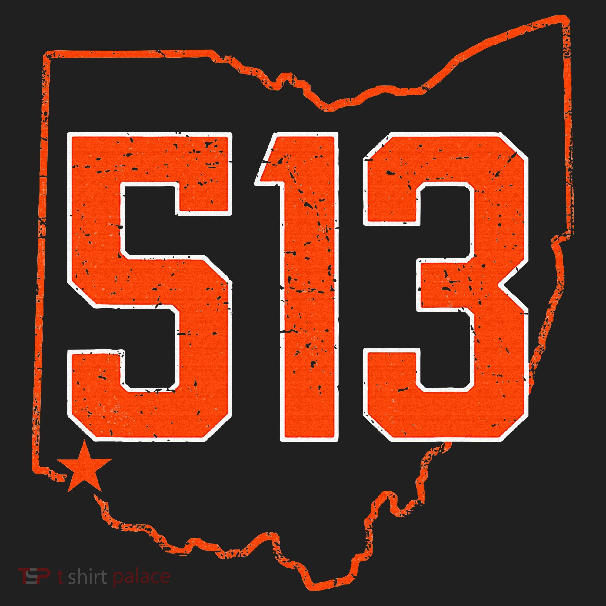 Retro Cincinnati 513 Area Code Ohio Women's Sweatshirt
