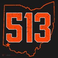 Retro Cincinnati 513 Area Code Ohio Long Sleeve Shirt thumb 2