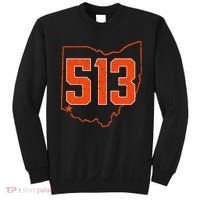 Retro Cincinnati 513 Area Code Ohio Sweatshirt thumb 0