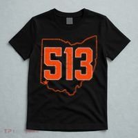 Retro Cincinnati 513 Area Code Ohio T-Shirt thumb 5