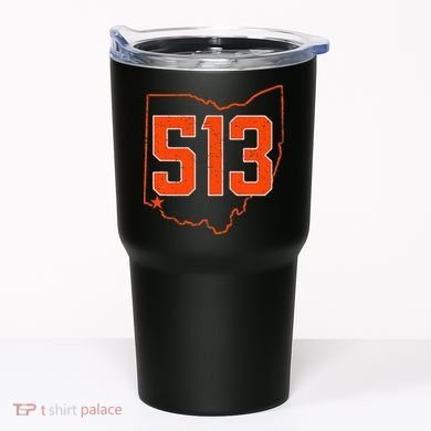 Retro Cincinnati 513 Area Code Ohio Tumbler