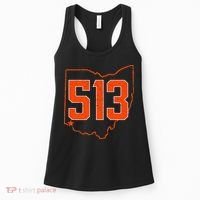 Retro Cincinnati 513 Area Code Ohio Women's Tank Top thumb 0