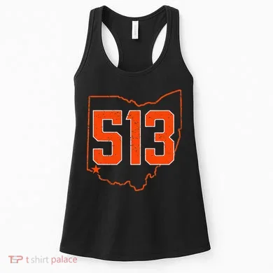 Retro Cincinnati 513 Area Code Ohio Women's Tank Top