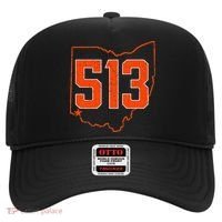Retro Cincinnati 513 Area Code Ohio Hat thumb 0