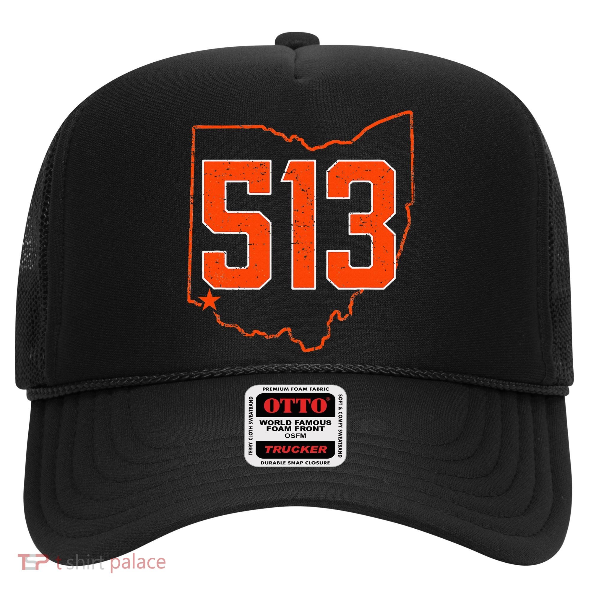 Retro Cincinnati 513 Area Code Ohio Hat