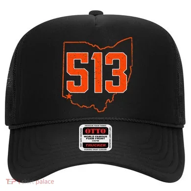Retro Cincinnati 513 Area Code Ohio Hat