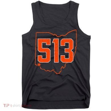 Retro Cincinnati 513 Area Code Ohio Tank Top