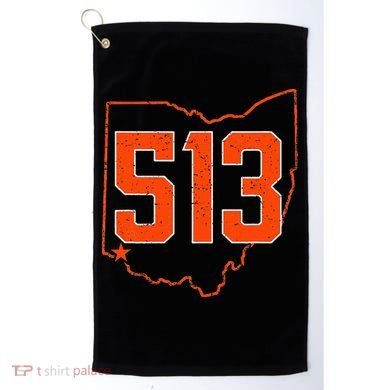 Retro Cincinnati 513 Area Code Ohio Golf Towel