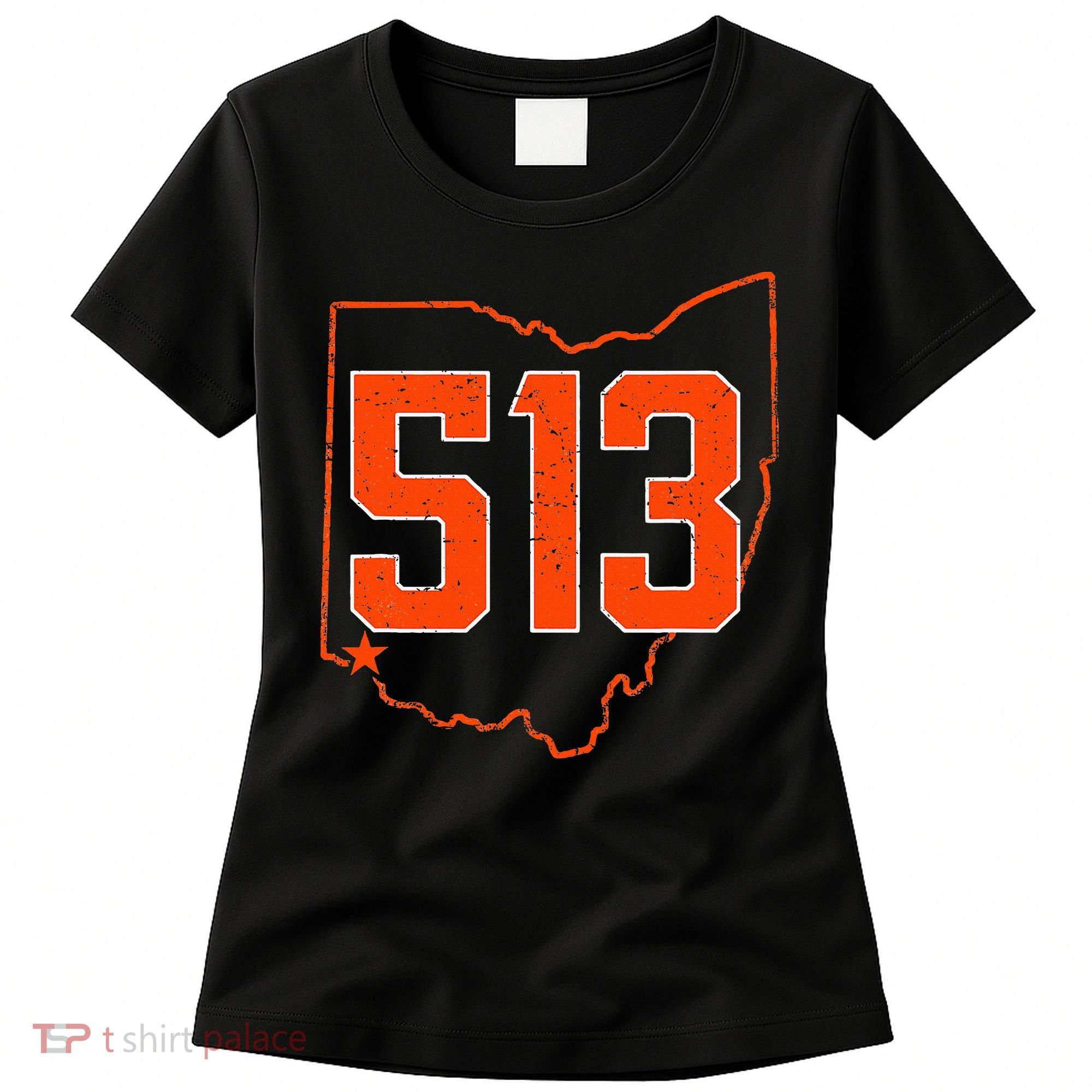 Retro Cincinnati 513 Area Code Ohio Women's T-Shirt