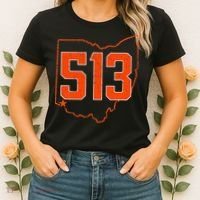 Retro Cincinnati 513 Area Code Ohio Women's T-Shirt thumb 2