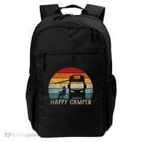 Rv Camping 70s 80s Retro Happy Camper Cool Gift Backpack thumb 0