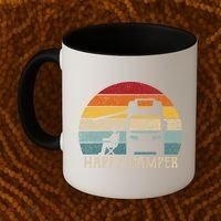 Rv Camping 70s 80s Retro Happy Camper Cool Gift Coffee Mug thumb 2