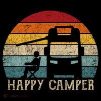 Rv Camping 70s 80s Retro Happy Camper Cool Gift Women's Hoodie thumb 2
