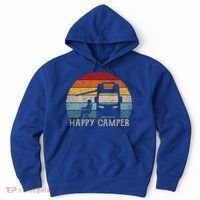 Rv Camping 70s 80s Retro Happy Camper Cool Gift Hoodie thumb 0
