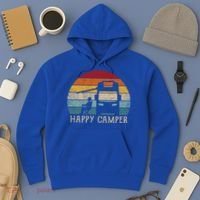 Rv Camping 70s 80s Retro Happy Camper Cool Gift Hoodie thumb 3