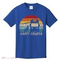 Rv Camping 70s 80s Retro Happy Camper Cool Gift Kids T-Shirt thumb 0