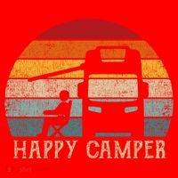 Rv Camping 70s 80s Retro Happy Camper Cool Gift Santa Hat thumb 1