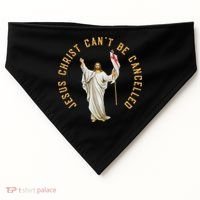 Roman Catholic Anti Cancel Culture USA-Made Doggie Bandana thumb 0